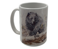 Griz Coffee Mugs  -  Montana Artist Laurel Ovitt