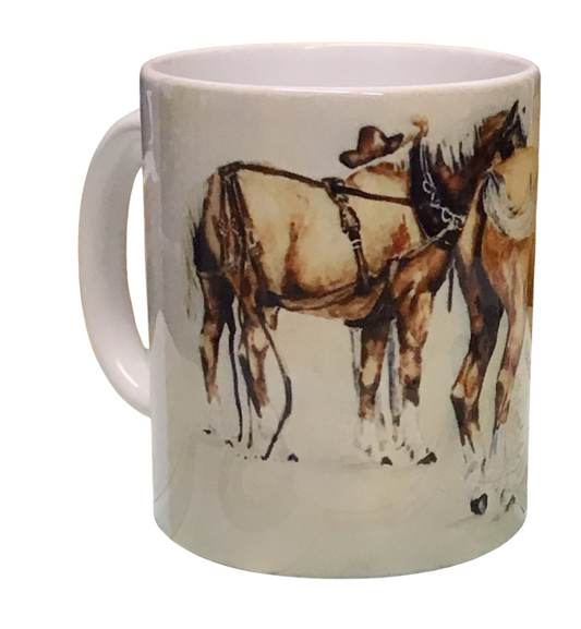 Horses- Montana Artist - Laurel Ovitt - 11oz Mug