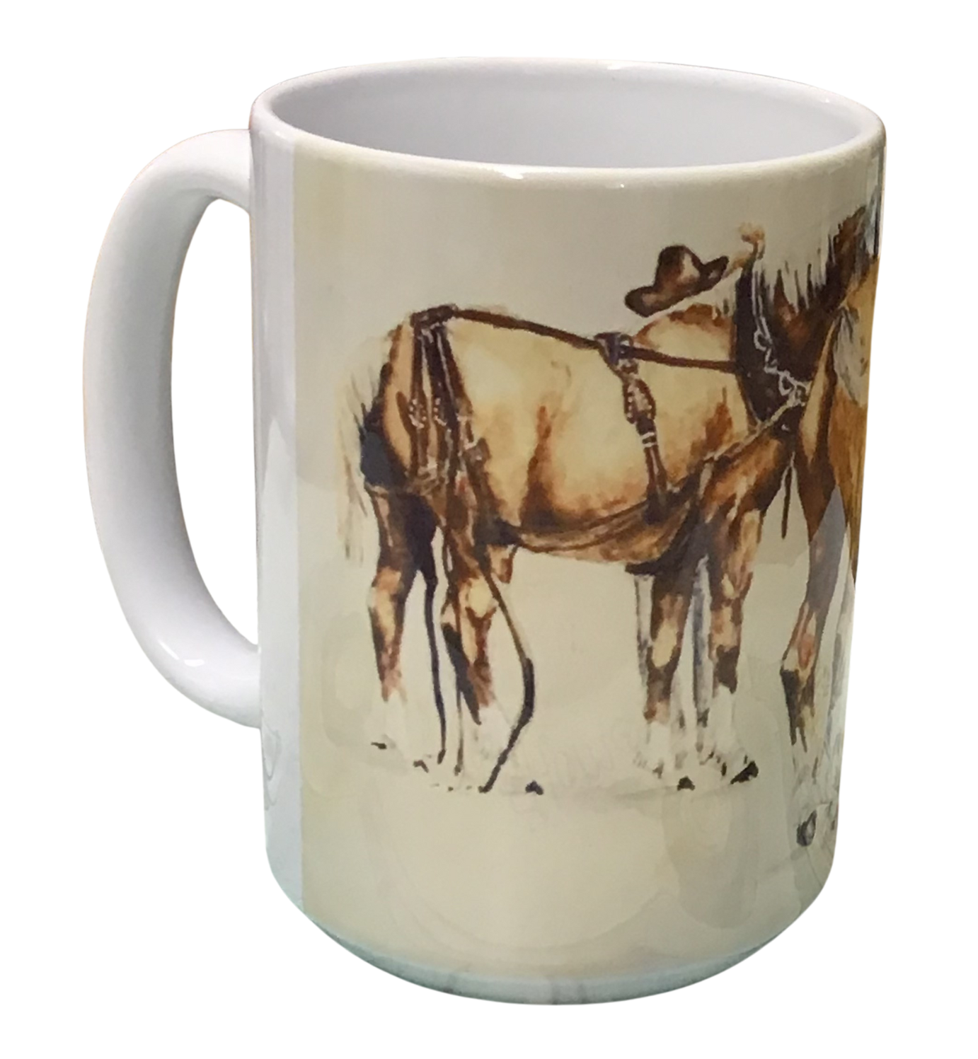 Horses- Montana Artist - Laurel Ovitt - 15oz Mug