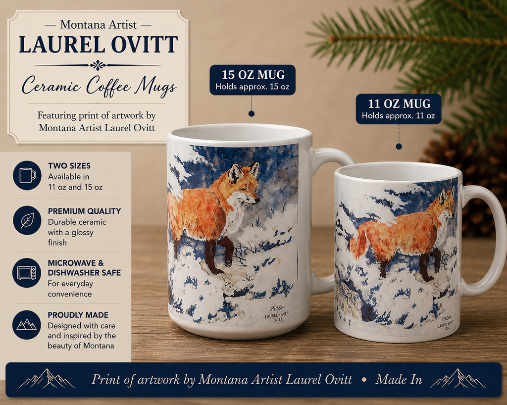 Hidden Coffee Mugs -  Montana Artist Laurel Ovitt