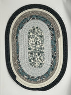 Sage , Green and Gold Handmade Rug
