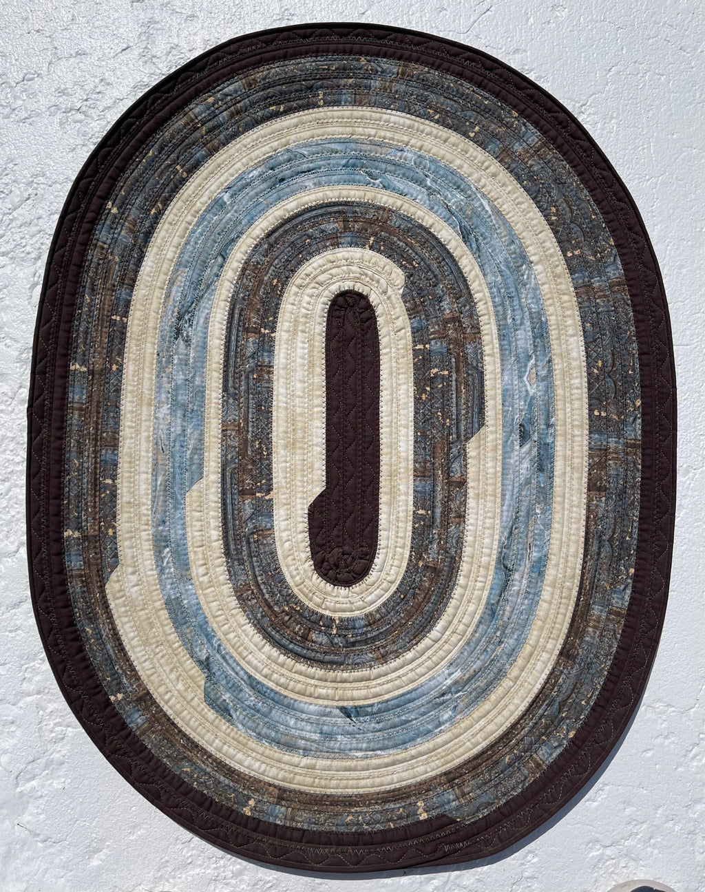 Rocky Brown & Blue - Handmade Rug