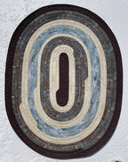 Rocky Brown & Blue - Handmade Rug