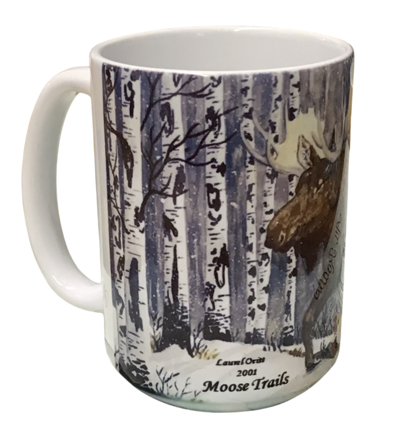 Moose Trails - MT Artist Laurel Ovitt - 11 oz - 15 oz Mug