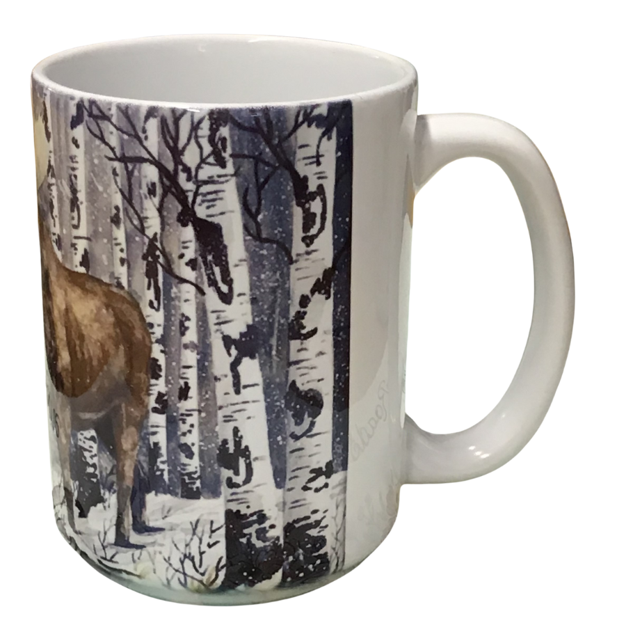 Moose Trails - MT Artist Laurel Ovitt - 11 oz - 15 oz Mug