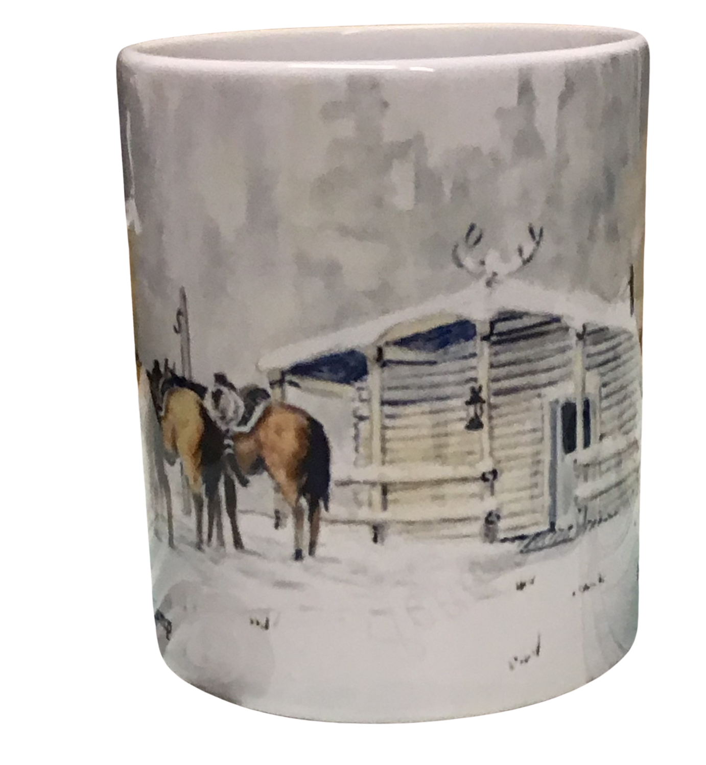 Mt line Camp- Montana Artist - Laurel Ovitt - 11oz Mug