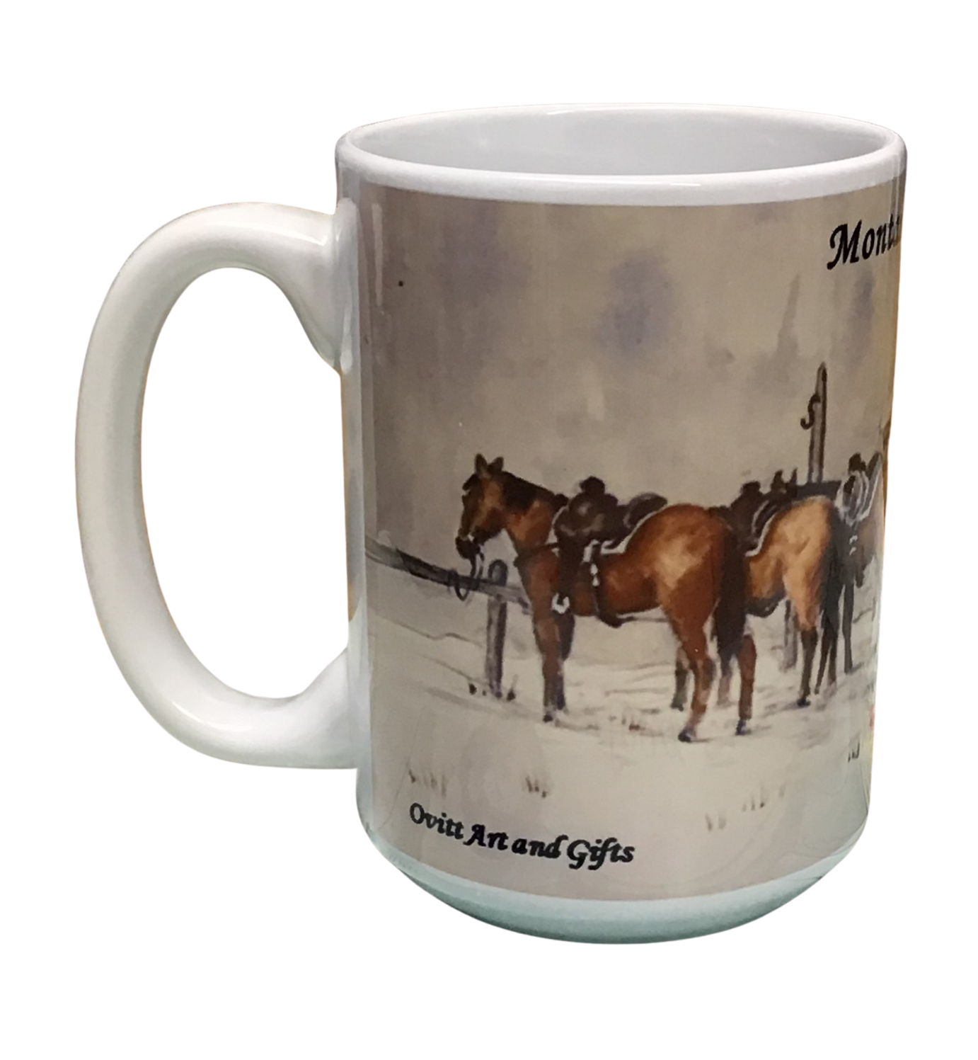 Mt Line Camp- Montana Artist - Laurel Ovitt - 15oz Mug