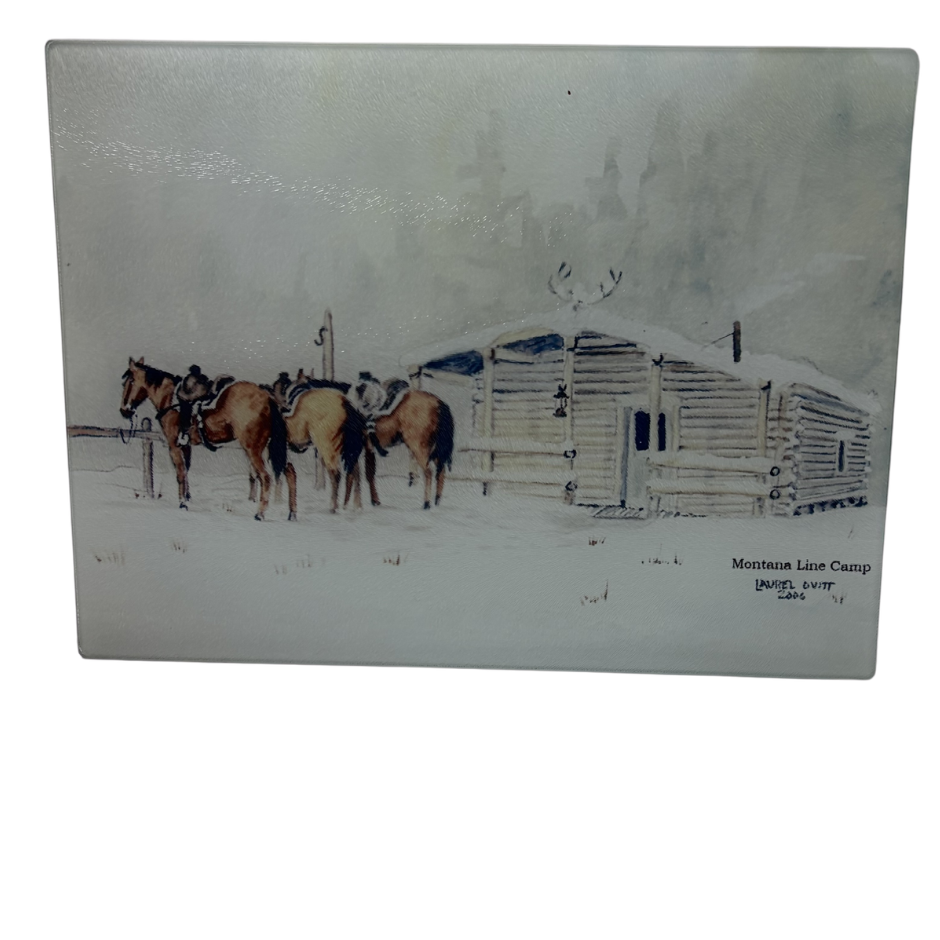 Montana Line Camp Cutting Board