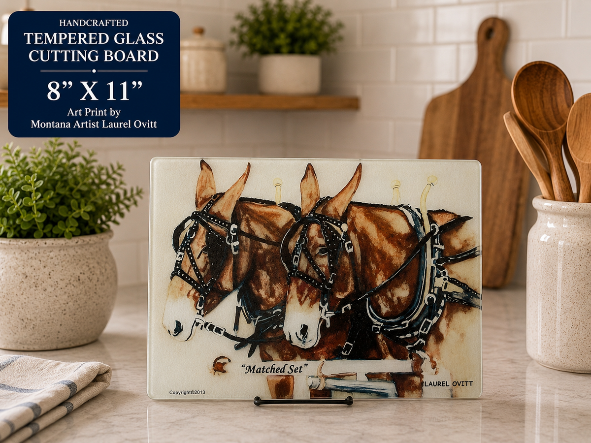 Cutting Boards - Small Western - Tempered Glass