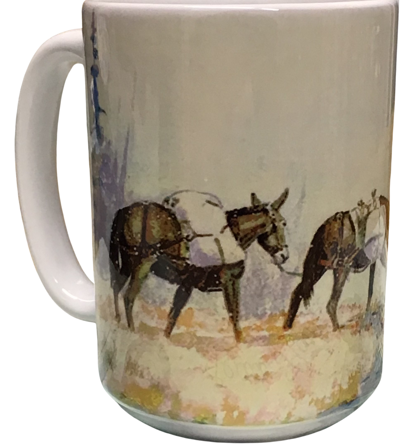 Pack String -Montana Artist-Laurel Ovitt-15oz Mug