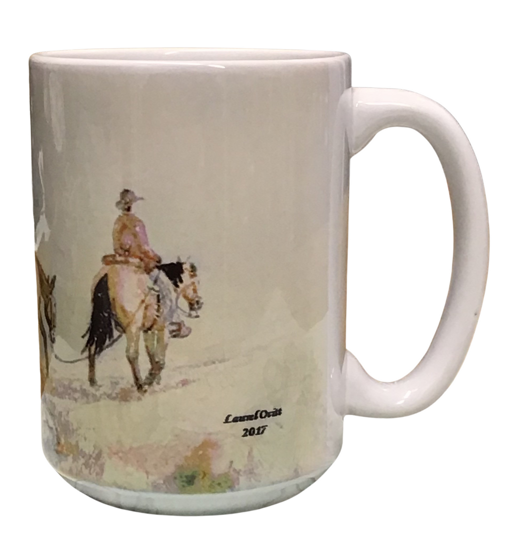 Pack String -Montana Artist-Laurel Ovitt-15oz Mug