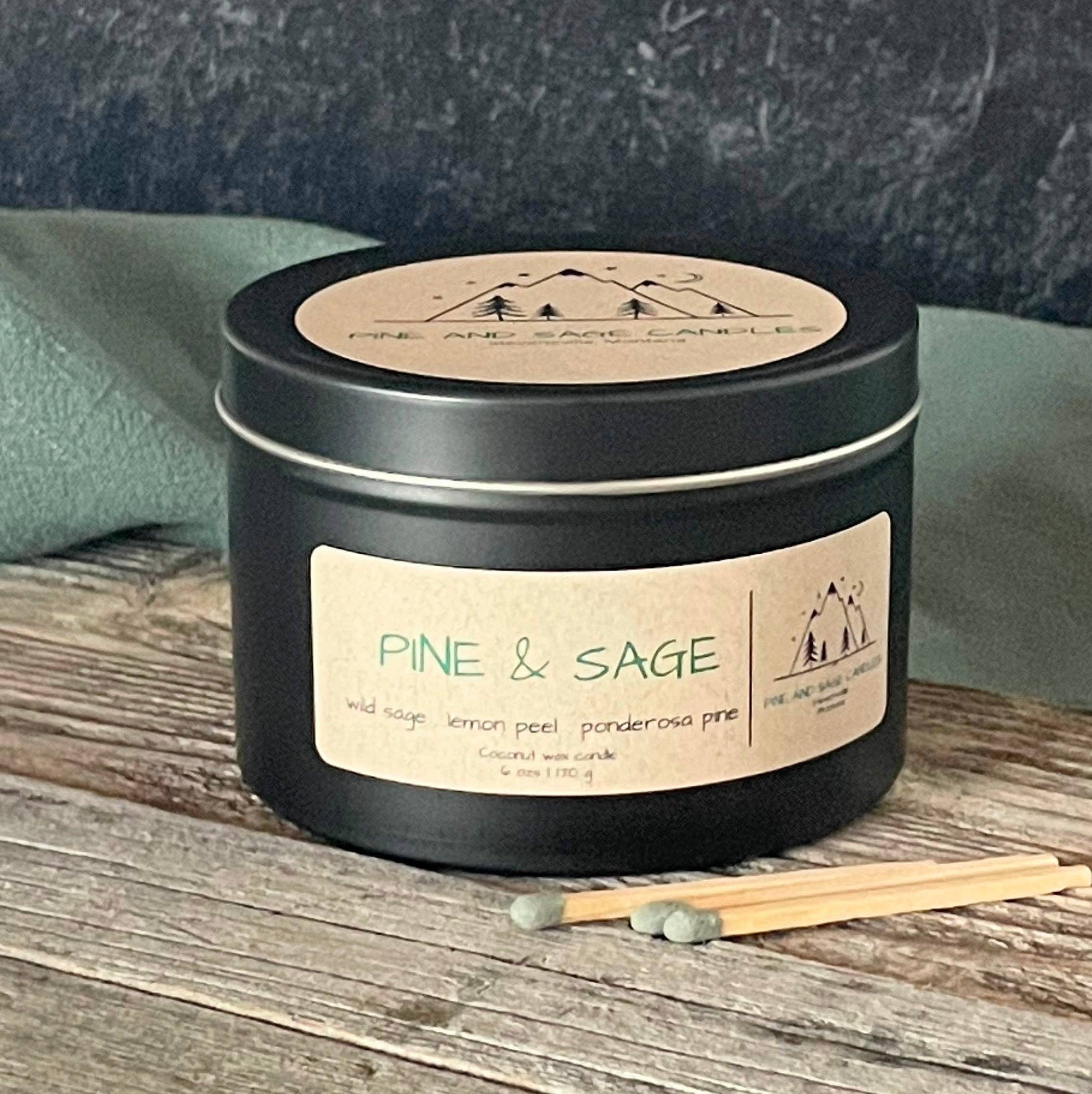 Pine and Sage - 6 oz Candles