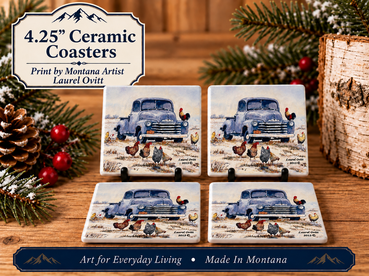 Vintage Truck Ceramic Coaster