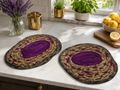 Purple Placemats - Handmade