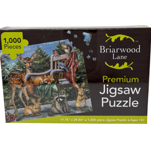 Briarwood Lane premium jigsaw puzzle box with animals and nature scene
