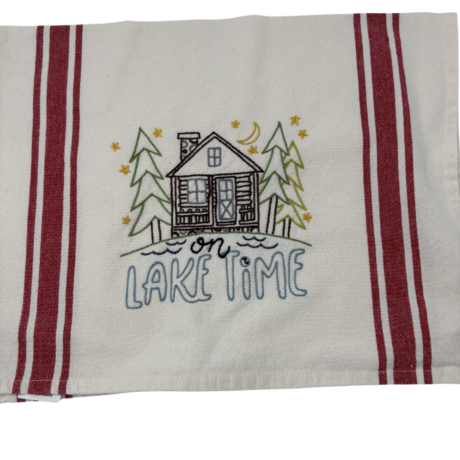 Embroidered Towels - Set of 4