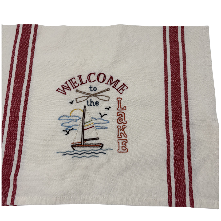 Embroidered Towels - Set of 4