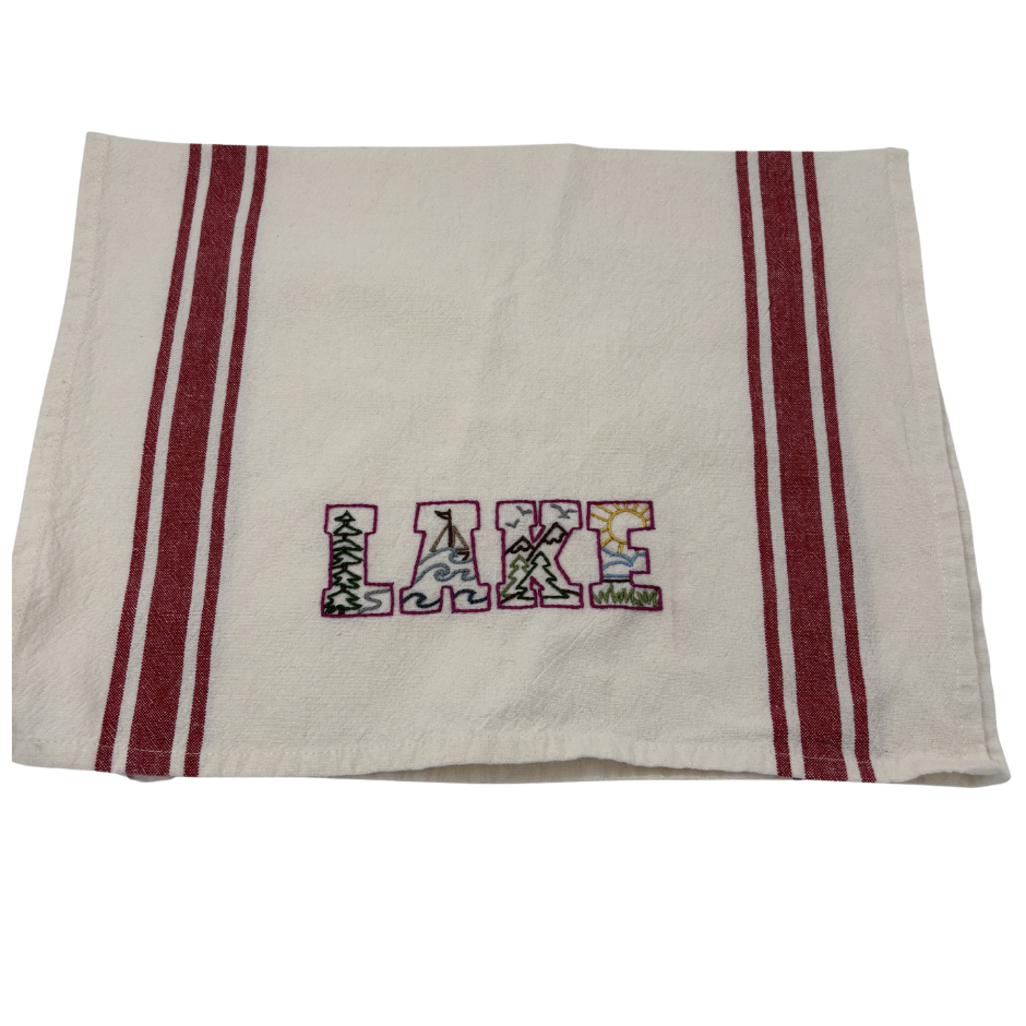 Embroidered Towels - Set of 4