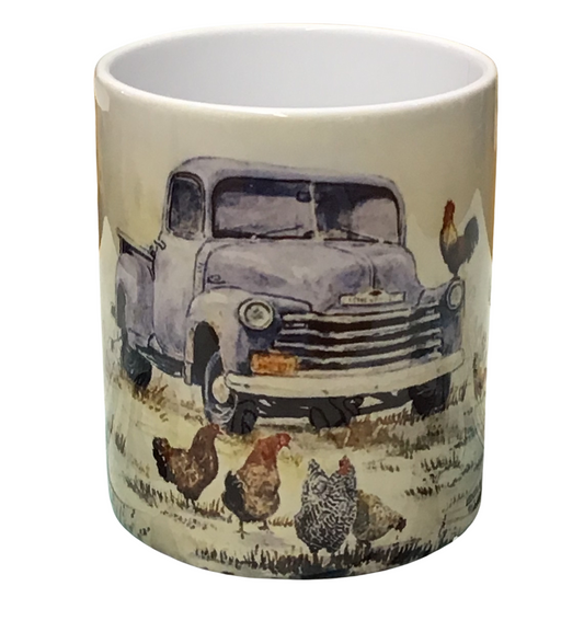 Truck -Montana Artist-Laurel Ovitt-11oz Mug