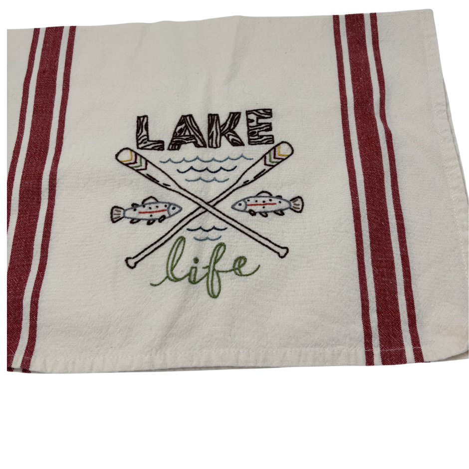 Embroidered Towels - Set of 4