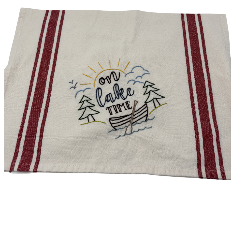 Embroidered Towels - Set of 4