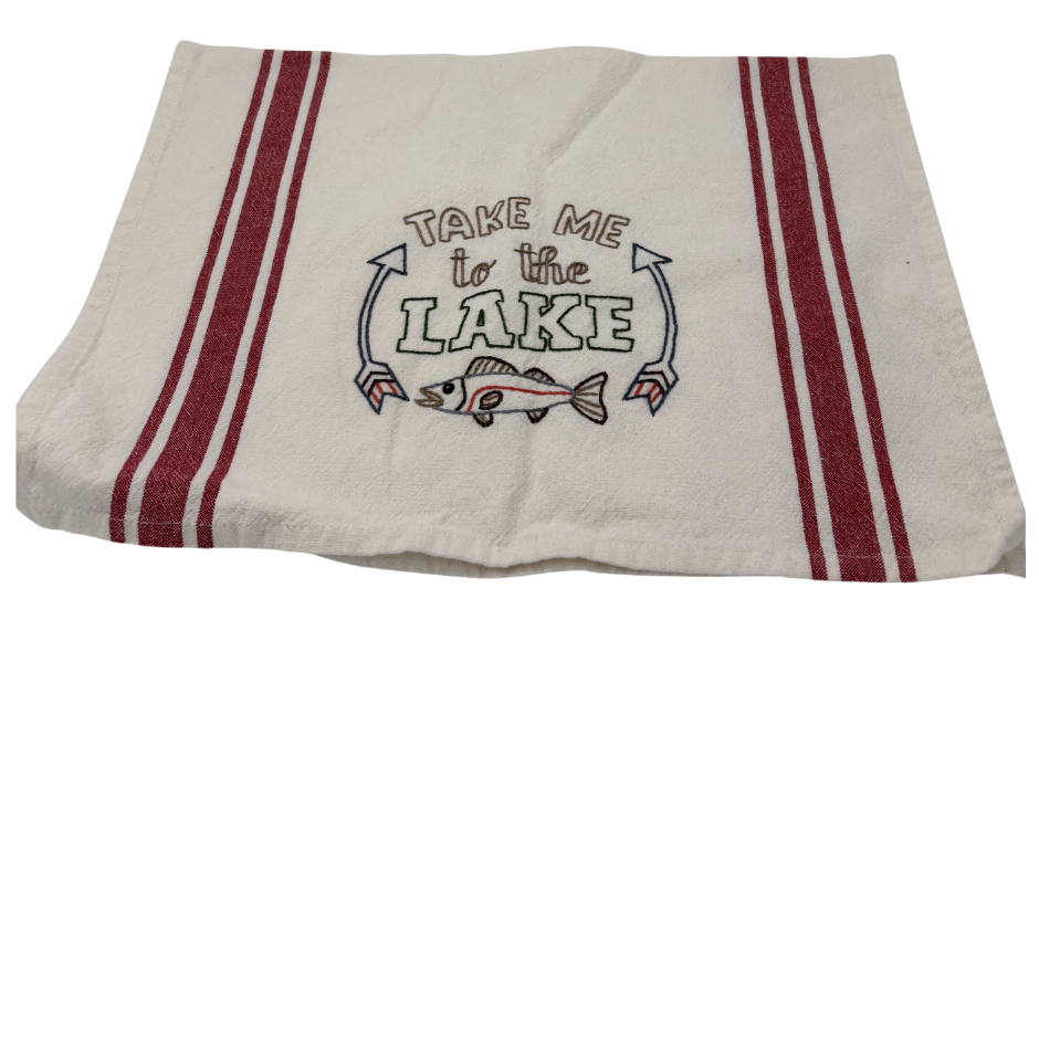 Embroidered Towels - Set of 4