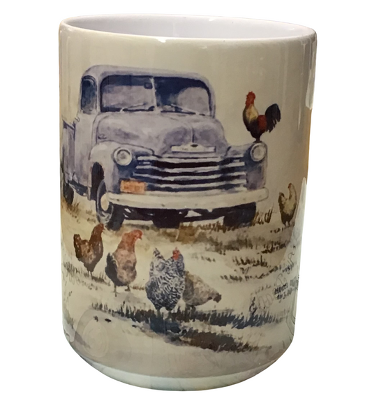Truck -Montana Artist-Laurel Ovitt-15oz Mug