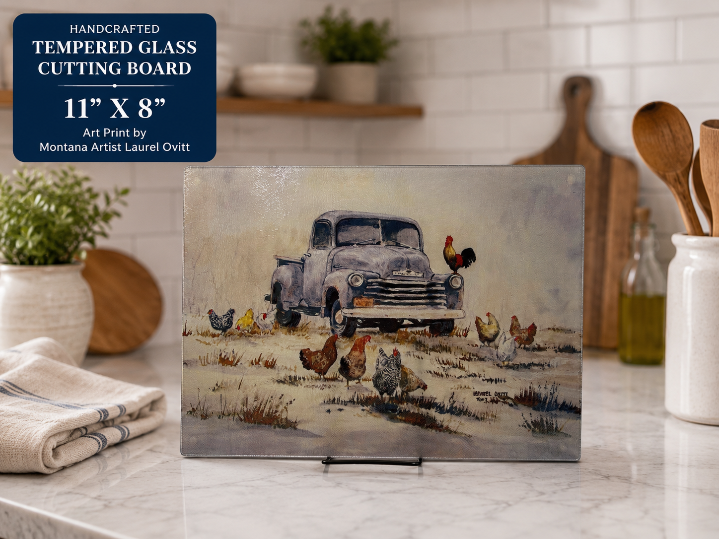 Cutting Boards - Small Western - Tempered Glass