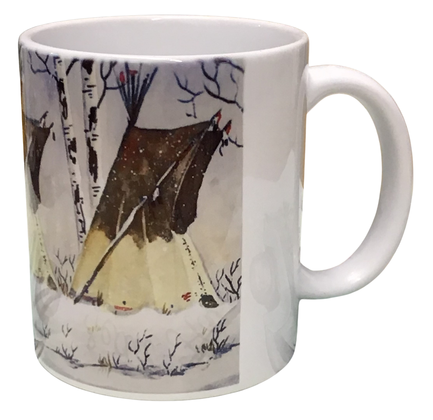 Winter Camp -Montana Artist-Laurel Ovitt-11oz Mug