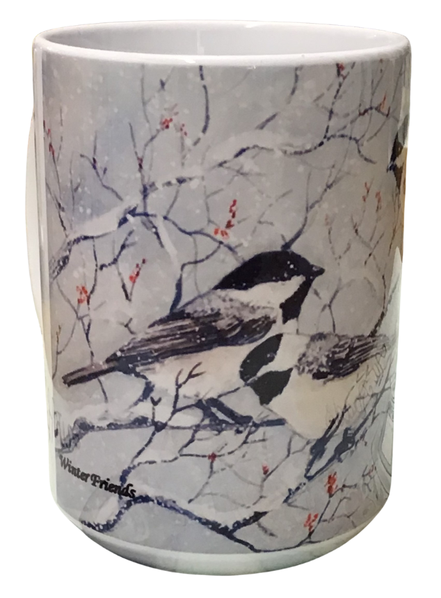 Winter Friends - Montana Artist - Laurel Ovitt - 15oz Mug