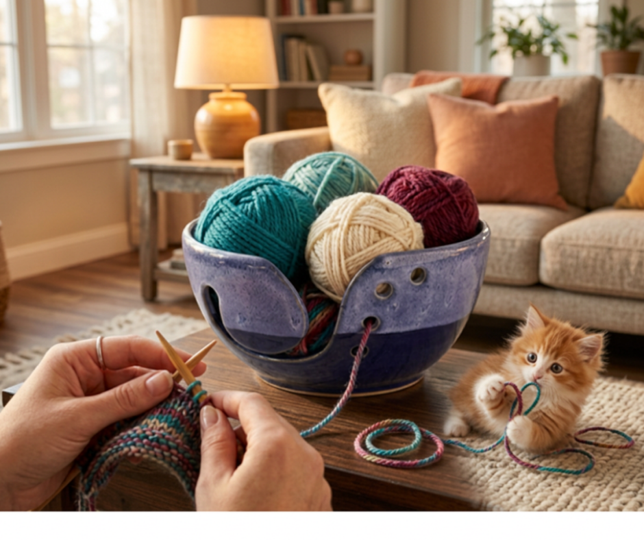 CJH Pottery - Yarn Bowl