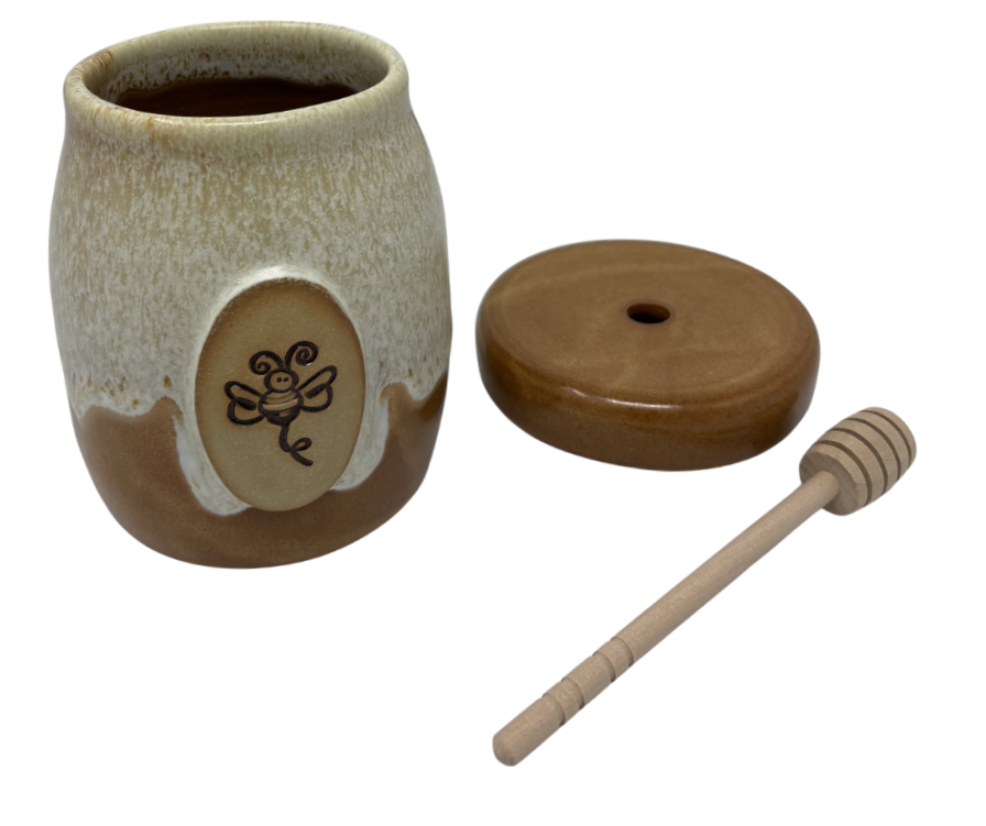 Yellowstone Ceramic Honey Pot