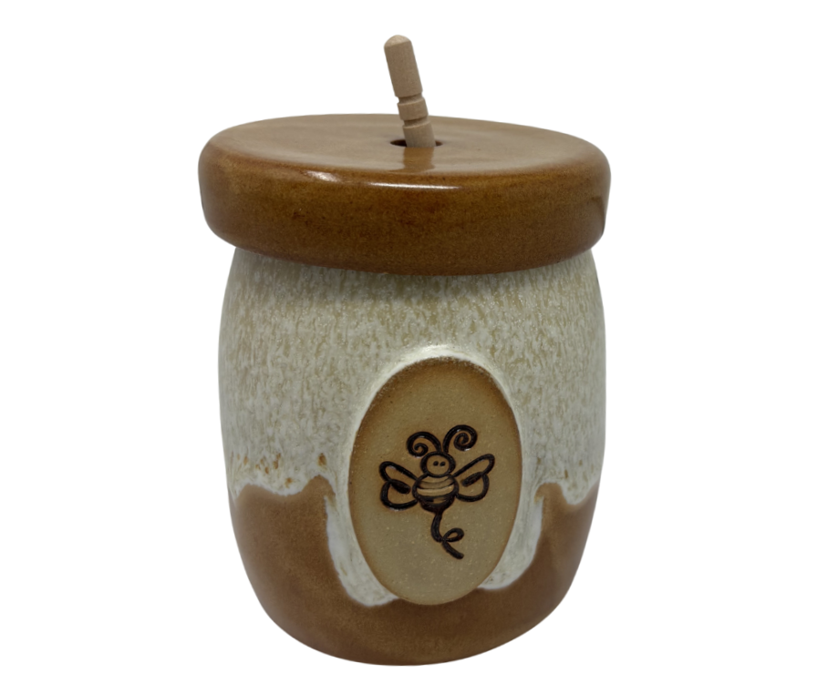 Yellowstone Ceramic Honey Pot
