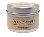 Happy Camper-6 oz Black Matte Candle Tin: 6 oz