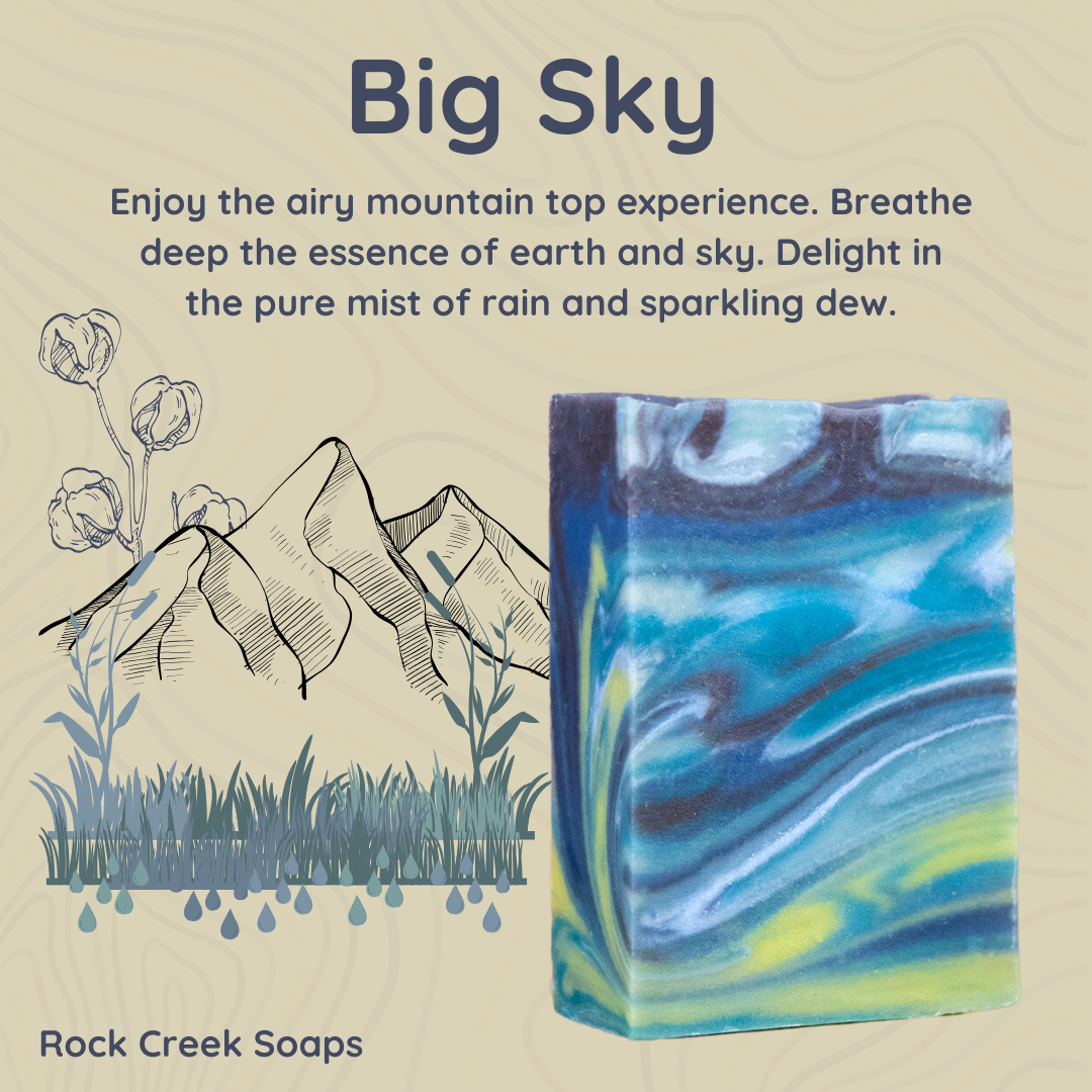 Big Sky Bar Soap | Fresh Air, Cotton & Earth