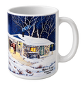 Before 1st Light Coffee Mugs - Montana Artist Laurel Ovitt