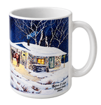 Before 1st Light Coffee Mugs - Montana Artist Laurel Ovitt