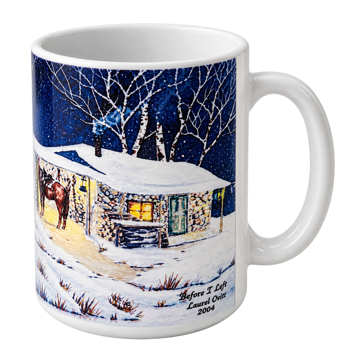 Before 1st Light Coffee Mugs - Montana Artist Laurel Ovitt