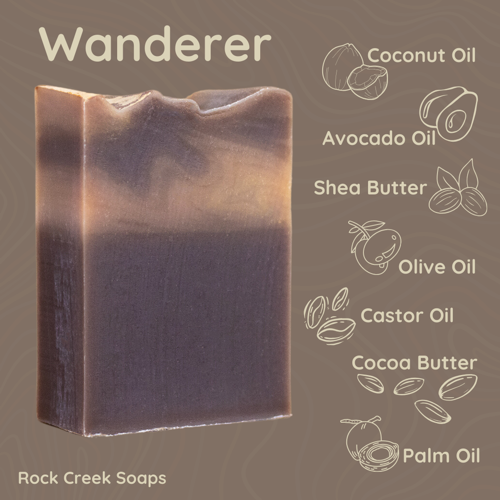 Wanderer Bar Soap | Amber, Vanilla & Lavender
