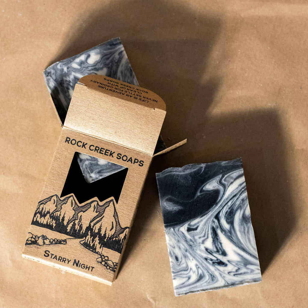 Starry Night Bar Soap: Vanilla, Sandalwood & Currants