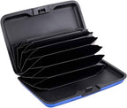 Metal RFID Blocking Wallet Credit Card Holder Case: Brown