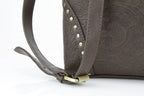 Vegan Leather Filigree Messenger with Concho RMHB 40 2504: Tan