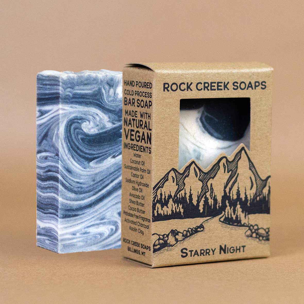 Starry Night Bar Soap: Vanilla, Sandalwood & Currants