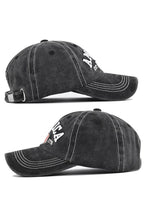 America Flag Embroidered Baseball Cap - Navy / One Size