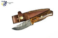 Damascus Steel all around camping knife