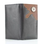 Western Cut Rodeo Wallet w/ Shotgun Shell Concho AB 1902: Tan