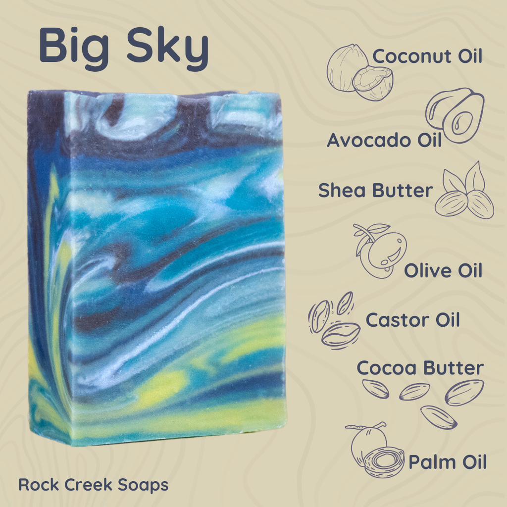 Big Sky Bar Soap | Fresh Air, Cotton & Earth