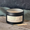Campfire Coffee-6 oz. Black Matte Candle Tin: 6 oz