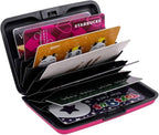 Metal RFID Blocking Wallet Credit Card Holder Case: Brown