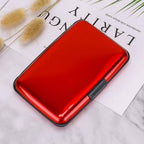 Metal RFID Blocking Wallet Credit Card Holder Case: Brown